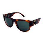Versace // Unisex VE4359-52177155 Square Sunglasses // Havana + Green