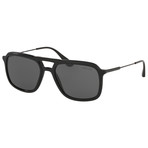 Men's 0PR06VS-1AB1A1 Sunglasses // Black + Gray