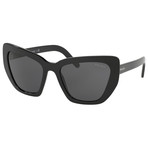 Women's 0PR08VS-1AB5S0 Sunglasses // Black + Gray