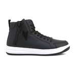 High Top Sneaker // Black (UK: 5.5)
