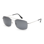 Men's Classic RB3611-003-R5 Sunglasses // Silver + Blue