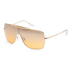 Ray-Ban // Men's Wings II RB3697-9050Y1 Sunglasses // Gold + Orange Mirror Silver