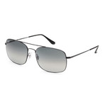 Ray-Ban // Men's Classic RB3611-006-71 Sunglasses // Matte Black + Gray Gradient + Dark Gray