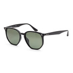 Unisex Classic RB4306F-601-9A Sunglasses // Black + Polar Green