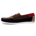 Quebramarcombi Nautical Shoe // Red + Brown + Navy (Euro Size 44)