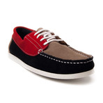 Quebramarcombi Nautical Shoe // Red + Brown + Navy (Euro Size 40)