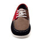 Quebramarcombi Nautical Shoe // Red + Brown + Navy (Euro Size 41)