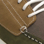 Quebramarcombi Nautical Shoe // Green + Brown + Taupe (Euro Size 44)