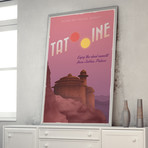 Tatooine Travel Poster // Star Wars (20"H X 16"W)
