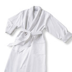 Microfiber Shawl Collar Robe // White