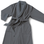 Microfiber Shawl Collar Robe // Gray