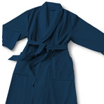 Microfiber Shawl Collar Robe // Navy