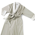 Microfiber Shawl Collar Robe // Parchment