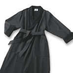 Microfiber Shawl Collar Robe // Black