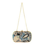 Judith Leiber // Women's Soft Sided Rectangle Clutch Handbag // Multicolor