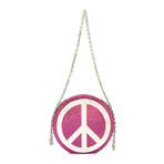Judith Leiber // Women's Peace Out Clutch Handbag // Pink