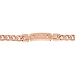 Cuban Link Necklace // 8mm // Rose Gold Plated (20")
