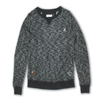 Inject Effect Knit Sweater // Black (S)
