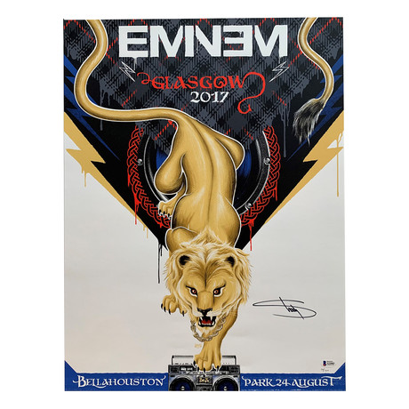 Eminem // Autographed Concert Poster