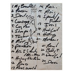 Bruce Springsteen // Handwritten And Signed Set List