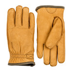 Tived Leather Work Gloves // Tan (Size: 7)