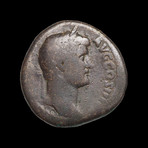 Huge Roman Bronze Coin of Hadrian // 117-138 AD