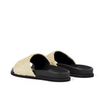 Dexter Shaggy Suede Slide // Beige + Black (UK: 7)