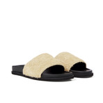 Dexter Shaggy Suede Slide // Beige + Black (UK: 7)