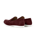 Scott Suede Loafer // Maroon (UK: 7)