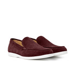 Scott Suede Loafer // Maroon (UK: 11)