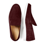 Scott Suede Loafer // Maroon (UK: 7)