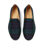 Duke Tartan Watch Loafer // Blue + Green (UK: 7)