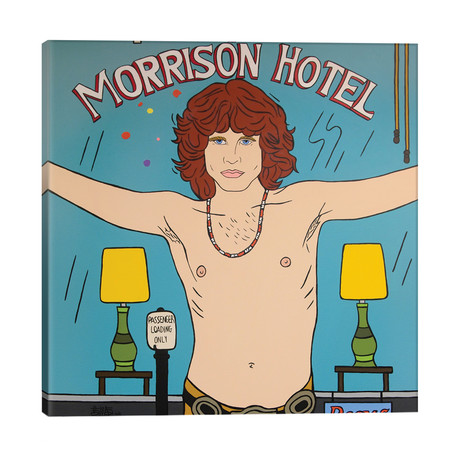 Jim Morrison (18"W x 18"H x 1.5"D)