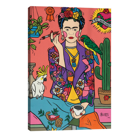 Frida Kahlo IV (18"W x 26"H x 1.5"D)