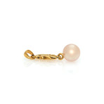 Mimi Milano Ideogrammi Luck 18k Yellow Gold + Pearl Pendant // Store Display