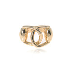 Gucci 18k Yellow Gold Horsebit Ring // Ring Size 7.25 // Store Display