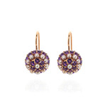Mimi Milano Garbo 18k Rose Gold + Amethyst Earrings // Store Display