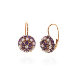 Mimi Milano Garbo 18k Rose Gold + Amethyst Earrings // Store Display