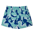 Camouflage X Mucho Classic Swim Shorts // Blue + Green (Small)