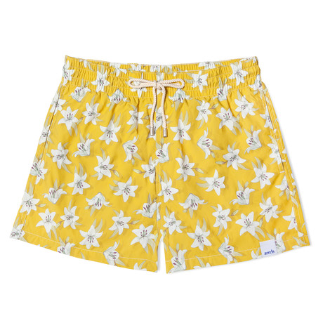 Lily Classic Swim Shorts // Mustard (Small)