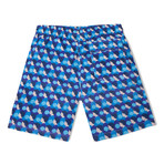 Bubblegum X Olimpia Zagnoli Long Swim Shorts // Blue (Small)