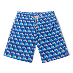Bubblegum X Olimpia Zagnoli Long Swim Shorts // Blue (Small)