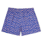 Love X Malika Favre Classic Swim Shorts // Blue + Pink (Small)