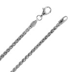 Men's Chevron Dog Tag Pendant + Chain // Silver