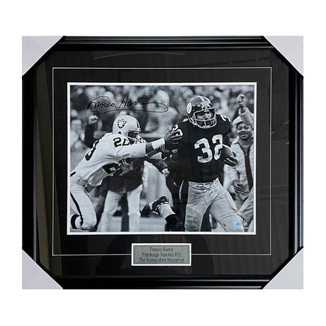 Franco Harris // Pittsburgh Steelers // Framed Autographed Photo