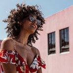 Women's Fabula Sunglasses + Built-In Speakers // Crystal Brown + Brown