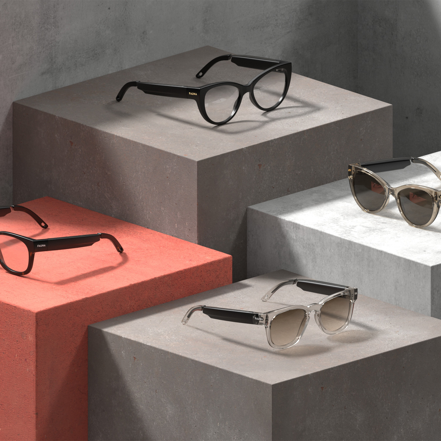 Unisex Memor Blue Light Filtering Glasses + BuiltIn Speakers // Havana