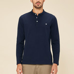 Addison Polo Shirt // Navy (Medium)