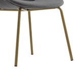 Kyson Velvet Dining Chair // Set of 2 (Gray)