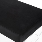Laris Velvet Bench (Black)